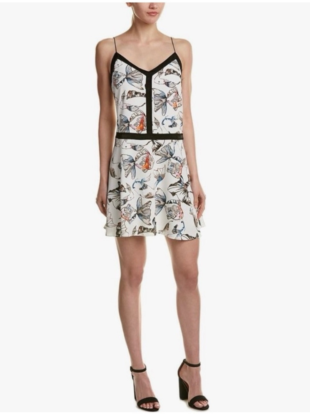 cooper & ella NWT koi-print mini dress